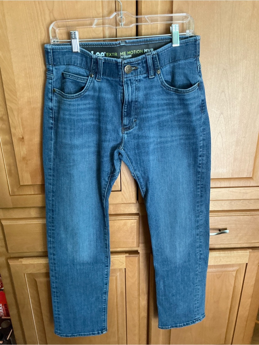 Men's Blue Stretch Denim Jeans - Comfort Fit,  Extreme Motion slim fit